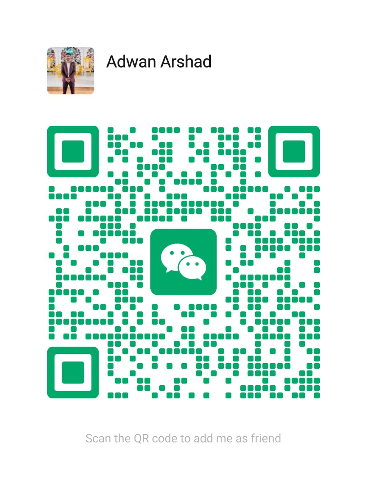 Adwan Arshad WeChat QR code